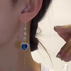 Legierung Strass Ohrfaden&nbsp;FS-WGD80ED-01