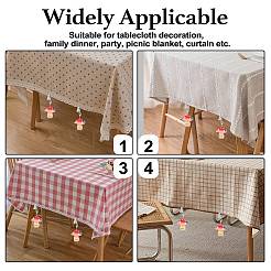 4 poids de nappe en résine de champignon&nbsp;HJEW-SW00128-05