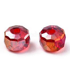 Прозрачные стеклянные бусины гальваническим пряди&nbsp;EGLA-YWC0001-6mm-02