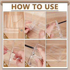 2 шт. 5-х уровневые акриловые подставки для ювелирных изделий&nbsp;ODIS-UN0001-24A