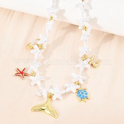 Collares colgantes con animales marinos&nbsp;KK-CBA4547-03C-G