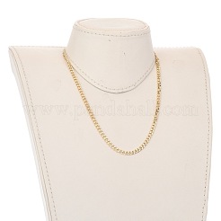 Латунные Снаряженная цепи ожерелья NJEW-JN02974