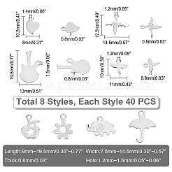 320 шт. 8 подвески из нержавеющей стали 304&nbsp;STAS-DC0003-20