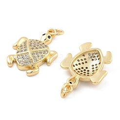 Pendentifs en zircone cubique clair en laiton&nbsp;KK-U009-12M-G