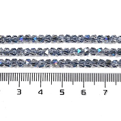 Стеклянные бусины с гальваническим покрытием &nbsp;GLAA-Q105-02E