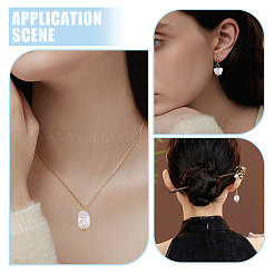 120 шт. 12 стиля из АБС-пластика с акриловыми жемчужинами и железными подвесками и подвесками-соединителями&nbsp;PALLOY-PH01910