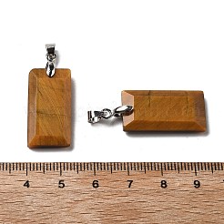 Граненые подвески из натурального тигрового глаза&nbsp;G-U031-04P-04