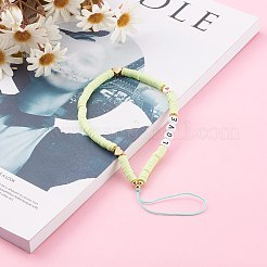 Мобильные ремешки из полимерной глины хейши из бисера&nbsp;HJEW-JM00464-02