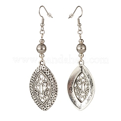 5 пара 5 стильных серьги-подвески из конского глаза EJEW-JE04911