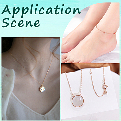 6 шт. 3 стиля 925 удлинитель цепи из стерлингового серебра FIND-BBC0003-30