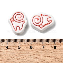 Фарфоровые бусины ручной работы PORC-Z004-01E