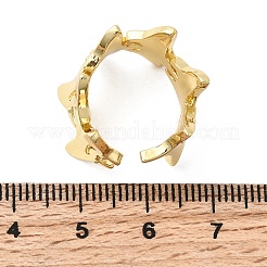 Латунные манжеты для женщин RJEW-H262-06C-G