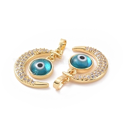 Латунные микро проложить кубического циркония подвески ZIRC-F136-06G-05