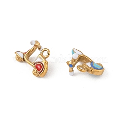 Подвески из нержавеющей стали 304 с эмалью STAS-P396-16G-M