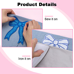 8 шт. полиэстеровые заплатки для пришивания и утюжки&nbsp;DIY-PH0030-95