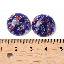 Ручной Millefiori стекло кабошоны LAMP-H063-01C