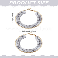 1 paio di orecchini a cerchio in acciaio inossidabile 304 per donna&nbsp;EJEW-LP0011-06C