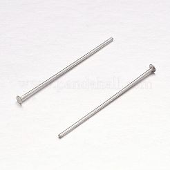 Épingles à tête plate en acier inoxydable 304 résistant au ternissement&nbsp;STAS-H358-06C