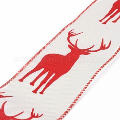 Оберточная лента из полиэстера с имитацией льна&nbsp;DIY-P012-02A