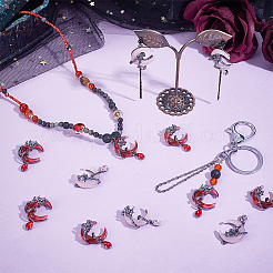 20шт 2 цвета подвески из сплава со стразами&nbsp;FIND-PH0026-14