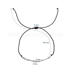 Унисекс регулируемые браслеты азбуки Морзе&nbsp;BJEW-JB04988-04