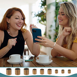 1500 шт. 3 цвета латунные обжимные бусины KK-LP0001-31AB