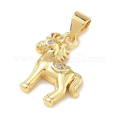 Pendentifs en laiton zircon cubique transparent&nbsp;KK-A303-05C-G