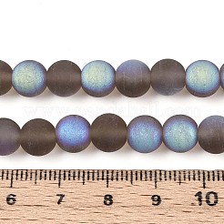 Fili di perline di vetro trasparente smerigliato&nbsp;GLAA-T032-T8mm-MBB02