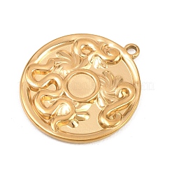 Cabochon-Fassungen für Anhänger aus Edelstahl 304&nbsp;STAS-L313-08G