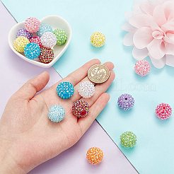 20 шт. 10-х цветные акриловые стразы с покрытием цвета AB OACR-PH0004-01