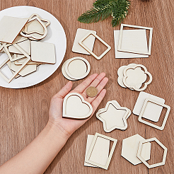 18 комплект 9-х деревянных рамок для фотографий AJEW-FH0004-13