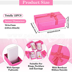 Картонные подарочные коробки для хранения ювелирных изделий для сережек и колец CON-TAC0004-14