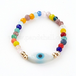 Стеклянные бусинки стрейч-кольца RJEW-JR00315