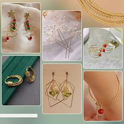 3м медной проволоки для бисероплетения для изготовления ювелирных изделий CWIR-WH0026-01C-G