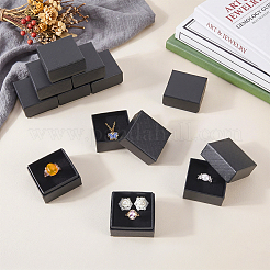 Cajas de embalaje para anillos de dedo de papel con textura de diamante&nbsp;CON-WH0085-212A