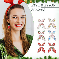 DIY-Ohrring-Sets mit Flügeln aus Epoxidharz zum Thema Weihnachten&nbsp;DIY-TA0010-31