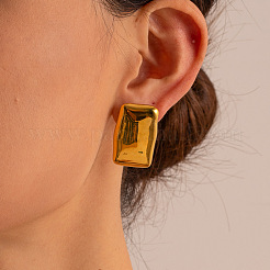 Boucle d'oreille à tige en acier inoxydable 304&nbsp;EJEW-H116-01A-G