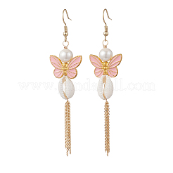 Boucles d'oreilles en alliage émaillé&nbsp;EJEW-JE07227