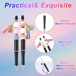 10шт шариковая ручка из АБС-пластика и железа&nbsp;AJEW-FS0001-41D