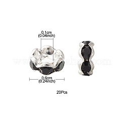 Латунные бусины разделители для поставки стразов RB-YW0001-05B-04S