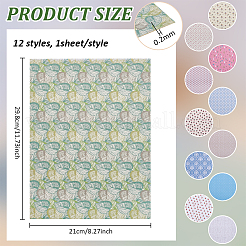 12 лист 12 стиля мини кукольный домик гостиная спальня обои&nbsp;DIY-PH0032-34B