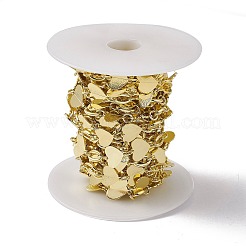 Латунные цепочки с сердцем и овальными звеньями&nbsp;CHC-P010-16G