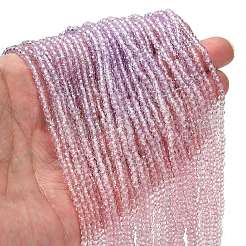 Fili di perline in vetro verniciato trasparente&nbsp;X1-DGLA-A034-T2mm-A05