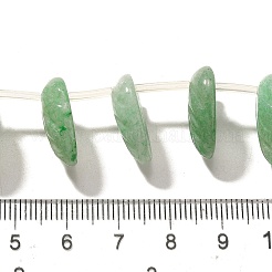 Естественный зеленый авантюрин бисер нитей G-P561-A06-01
