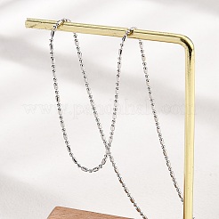 Ожерелья из латунной шариковой цепи KK-P304-03P