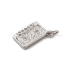 Латунные микро проложить кубического циркония подвески KK-P308-34P