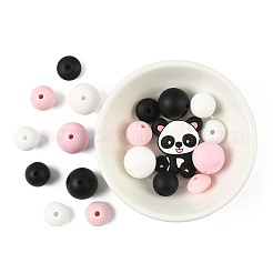 40шт 10 стиля силиконовые бусины&nbsp;SIL-FS0001-27C