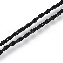 ネックレスメイク  ワックスコードとウッドビーズ付き  ブラック  28-3/4インチ（73~76cm）&nbsp;FIND-P030-A01-01