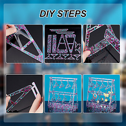 1 комплект прозрачных акриловых подставок для сережек&nbsp;EDIS-PH0001-22