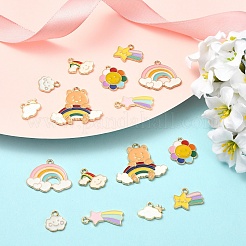 8 шт. 8 подвески из сплава золотистого тона с погодной тематикой&nbsp;ENAM-YW0008-09